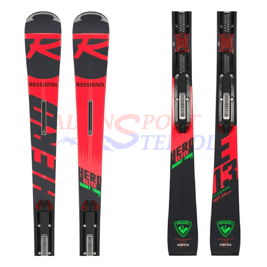 Rossignol Hero Elite ST TI aus dem Jahre 2020/21 in der Farbe Rot-Schwarz, Ansicht des ganzen Skis